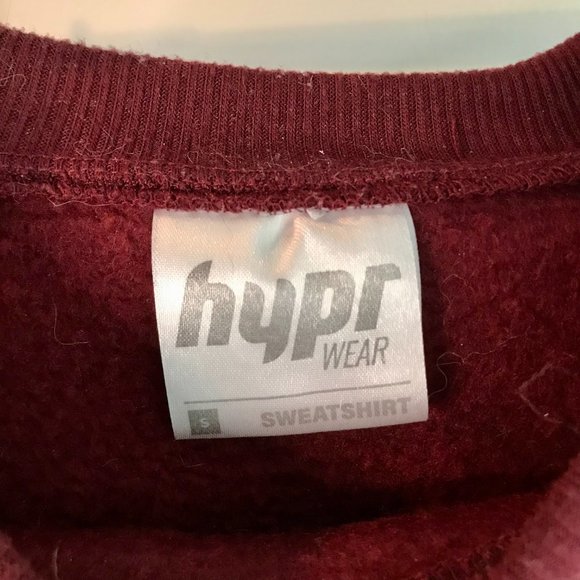 Cropped Maroon Sweatshirt - Picture 3 of 3